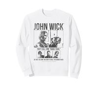 John Wick Minimalist Baba Yaga Distressed Collage Movie Felpa
