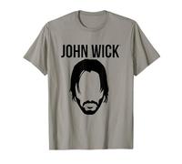John Wick Silhouette Head & Logo Action Movie Maglietta
