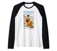 John William Godward Idleness (Girl with a Kitten) Maglia con Maniche Raglan