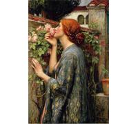 John William Waterhouse L'anima della rosa Poster E Stampe Pittura Famosa Tela Vintage Arte Della Parete Per La Decorazione Domestica Immagine 40x60cm Senza Cornice