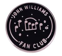 John Williams Fan Club American Composer Direttore d'orchestra musicale note musicali film colonna sonora colonna sonora icona di Hollywood 2,8 cm spilla smaltata Pinstant, 1.1 Inches wide, Smalto,