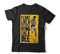 Johniel Ali Float Like A Butterfly TCamicie e T-Shirt Unisex - Boxing Legend Muhammad(Medium)