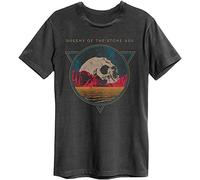 Johniel Amplified QOTSA Skull Planet Charcoal Unisex T-Camicie e T-Shirt Black(Large)