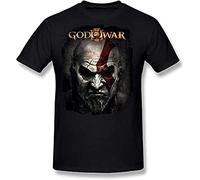 Johniel Kratos God War T-Camicie e T-Shirt humoristique pour Homme Noir(Small)