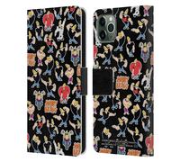 JOHNNY BRAVO GRAFICA CUSTODIA COVER A PORTAFOGLIO PER APPLE iPHONE TELEFONI