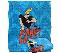 Johnny Bravo Logo Repeat Coperta super morbida al tatto setoso - 152 x 127 cm