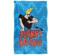 Johnny Bravo Logo Repeat Coperta super morbida al tatto setoso - 91 x 147 cm