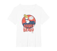 Johnny Bravo Wants Me Maglietta, Donna Plus-Size, Bianco, 5X