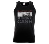 Johnny Cash - Maglietta unisex da studio, nero, XL