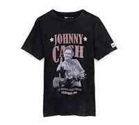 Johnny Cash Nero T-Shirt Unisex Uomo Donna Band Musica Medium