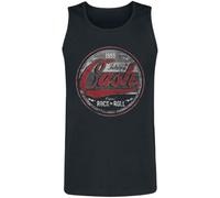 Johnny Cash Rock And Roll Uomo Canotta Nero 3XL 100% Cotone Regular