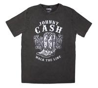Johnny Cash Walk The Line Boots autorizzato Uomo maglietta