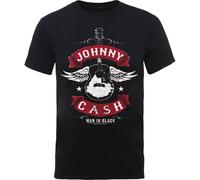 Johnny Cash Winged Guitar autorizzato Uomo maglietta