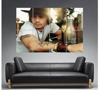 Johnny Depp Fotografia Arte locandina Grande Formato A0 Larghezza Stampa