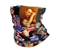 Johnny Hallyday Bandana invernale scaldacollo da uomo antivento avvolgente sciarpa viso sciarpa per scaldacollo per fascia da sci cantante rock