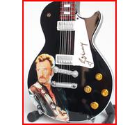 Johnny Hallyday Chitarra Miniatura Ritratto Collection Signature Rock Francese