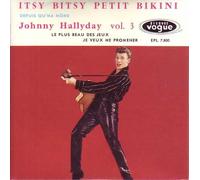 Johnny HALLYDAY - Itsy Bitsy petit Bikini 4-track CARD SLEEVE 1) Itsy bitsy petit bikini 2) Depuis qu'ma môme 3) Le plus beau des jeux 4) Je veux me promener CDSINGLE
