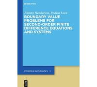 Johnny Henderso Boundary Value Problems for Second-Order Fini (Copertina rigida)