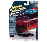 Johnny Lightning 1/64 1970 Chevrolet Ss 454 Nero Ciliegia W/Bianco Cofano /