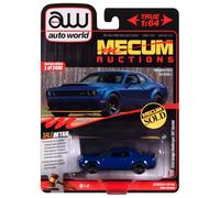 Johnny Lightning 1:64 Mecum Auctions 2018 Dodge Challenger SRT DEMON Blu Indigo
