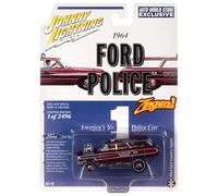 Johnny Lightning SCM133 1/64 Battute - 1964 Ford Paese Squire-Ford Polizia (B8)