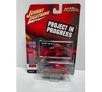 Johnny Lightning Strada Freaks 1951 VW Spacco Windows Beetle Poppy Rosso 1/64 (