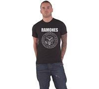 Johnny Ramone - Ramones T Shirt Presidential Seal Band Logo Nuovo Ufficiale Unisex Nero Size M