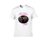 Johnny Thunders & The Heartbreakers Punk Rock USA L.A.M.F. Unisex T-Shirt Printed Tee White Mens Top Shirt S