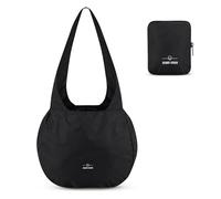 Johnny Urban Borsa Della Spesa Pieghevole Nera - Lee - Borsa Riutilizzabile per lo Shopping, i Viaggi e il Campeggio - Richiudibile con Coulisse e Tasca Interna - Leggera e sostenibile