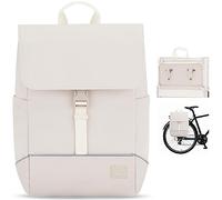 Johnny Urban Borsa per Bicicletta Beige - Mika Bike - 2 in 1 Borse Posteriori Bici Zaino Scomparto per Laptop da 16 Pollici - Accessori Cestino - Impermeabile
