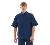 Johnny Urban Camicia a Maniche Corte Uomo Blu - Mason - Camicia Oversize a Manica Corta con Taschino sul Petto - Casual Shirt per Estate, Spiaggia, Festival - 240 GSM - Colore Unico