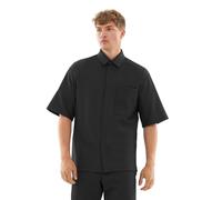 Johnny Urban Camicia a Maniche Corte Uomo Nero - Mason - Camicia Oversize a Manica Corta con Taschino sul Petto - Casual Shirt per Estate, Spiaggia, Festival - 240 gsm - Colore Unico