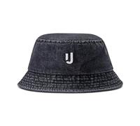 Johnny Urban Cappello Pescatore Uomo & Donna Nero Denim - Bob - Cappellino con Visiera - Berretto Estivo in Cotone - Bucket Hat per Sole, Mare, Viaggio - Cappelli a Secchielli - Impermeabile