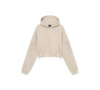 Johnny Urban Cropped Hoodie Donna e Uomo Beige - Carly - Felpa Corta con Cappuccio con vestibilità Oversize - Crop Pullover con Cappuccio Corto - Oversize