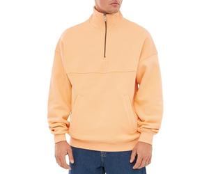 Johnny Urban Felpa Senza Cappuccio Uomo e Donna Arancione - Cooper - Half Zip Hoodie - Oversized Sweater di Cotone - Sweatshirt con Tasche e Zip