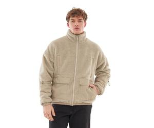 Johnny Urban Giacca in Pile Teddy Donna e Uomo Beige - Carson - Giacca Invernale Sherpa Unisex per l'Autunno e l'Inverno - Giubbotto Teddy - Felpa Calda con Zip