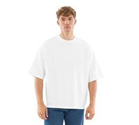 Johnny Urban Oversized T-Shirt Uomo & Donna Bianco - Vic - Heavy Basic T-Shirt Oversize - Vestibilità Boxy Streetwear - Maglietta a Mezza Manica Unisex - 100% Cotone - Unicolore