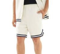 Johnny Urban Pantaloncini da Uomo Bianco - Parker - Casual Shorts con Coulisse - 260 gsm Peso del Tessuto - Pantaloncini da Basket con Tasche - Vita Elasticizzata - Pantaloni Sportivi in Tessuto
