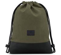 Johnny Urban Zaino con Cordone Donna Uomo Verde Nero - Luke - Borsa Verde / Nero