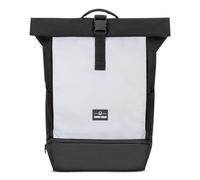 Johnny Urban Zaino Donna e Uomo Nero Riflettente - Allen Large Reflective - Rolltop Zainetta per Scuola, Università, Viaggio - Scomparto per Laptop da 16 pollici - Impermeabile