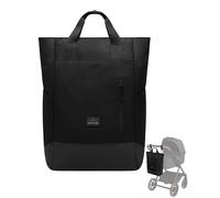Johnny Urban Zaino Fasciatoio Neonato e Borsa Passeggino Nero - Blair - Fasciatoio Portatile - Zaino Mamma Multifunzione - Volume 16 Litri - Idrorepellente