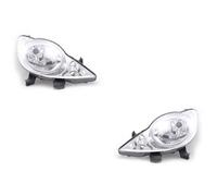 Johns Fari alogeni adatti per Peugeot 107 06/2005-01/2012 H4 Set Sinistra Destra