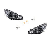 Johns Fari alogeni HSW adatti per Peugeot 308 05/11- con set di lampadine LR