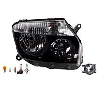 Johns, Faro alogeno anteriore adatto per Dacia Duster 04/2010-12/2013 H7 H1 destro + fendinebbia + lampadina