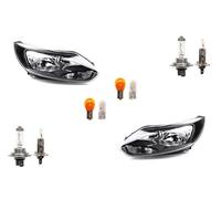 Johns Faro alogeno anteriore per Ford Focus 11 11-14 Set di lampadine L R