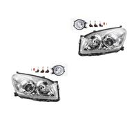 Johns, Set di fari alogeni anteriori adatti per Toyota Rav4 XA3 12/2008-10 H11 HB3 sinistra e destra + fendinebbia + lampadina