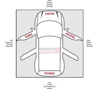 Johns, Vetro dello specchietto retrovisore esterno adatto a Citroen C1 II 04/2014 - Destra 1612467680