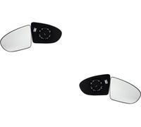 Johns, vetro dello specchietto retrovisore esterno si adatta per Nissan Qashqai J10 02/07- Set Lin. Re.