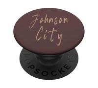 Johnson City Tennessee Design vintage elegante PopSockets PopGrip Adesivo