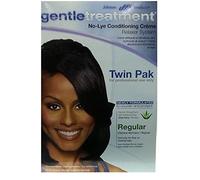 Johnson, Crema lisciante per capelli Twin Pak Regular, trattamento delicato, senza soda, crema relaxer
